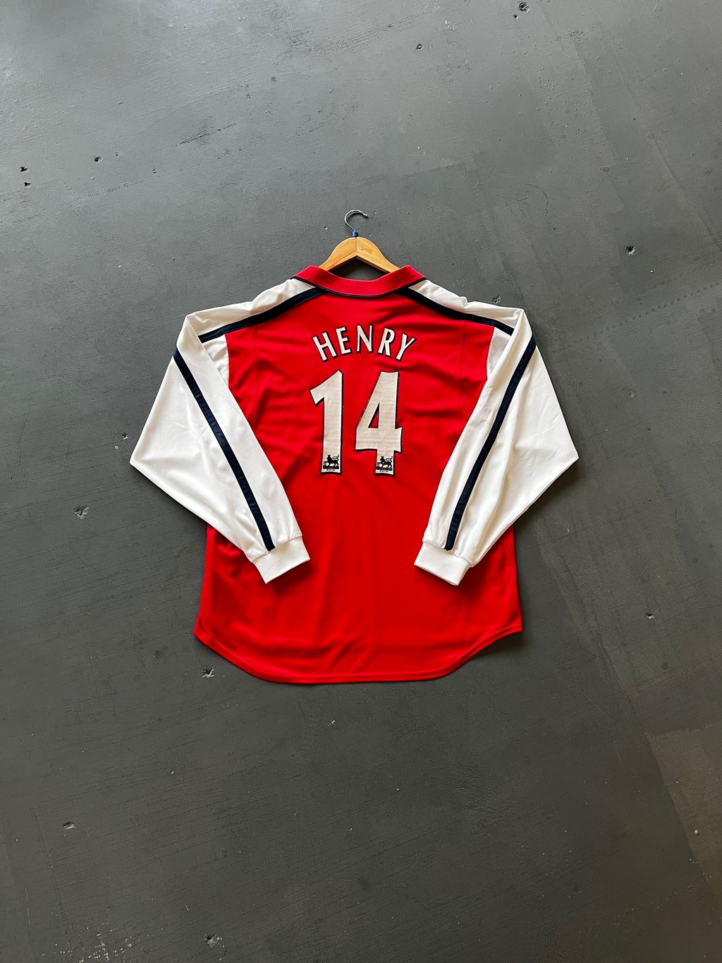 Arsenal FC Nike 2000/2002 Home Kit Football Jersey #14 Henry