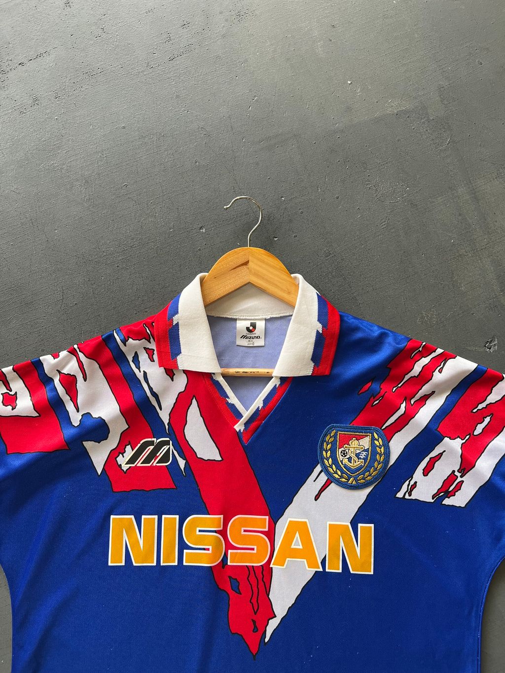 Yokohama Marinos Jリーグシャツ Mizuno 1993-94 Yokohama Mizuno Training Shirt (M)