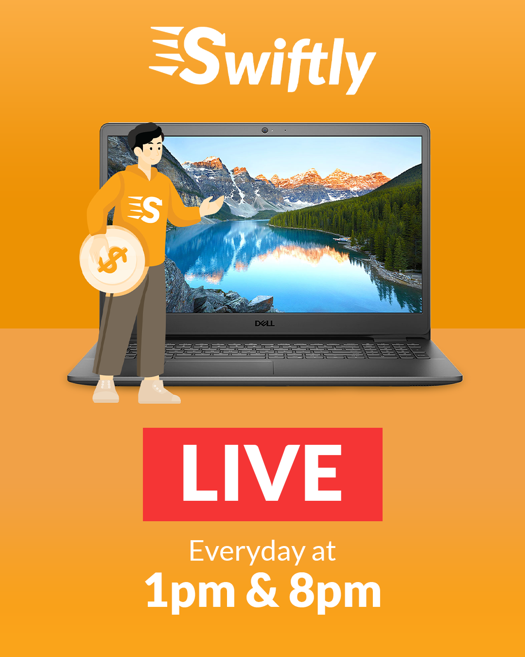 Swiftly Tiktok Live - 1pm & 8pm