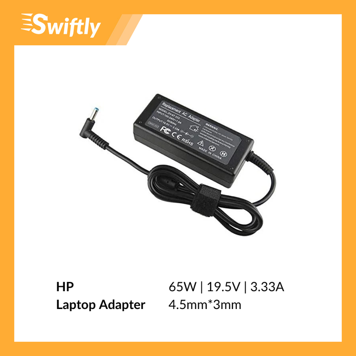 HP 65W 19.5V 3.33A 4.5mm_3.0mm Laptop Adapter (2)