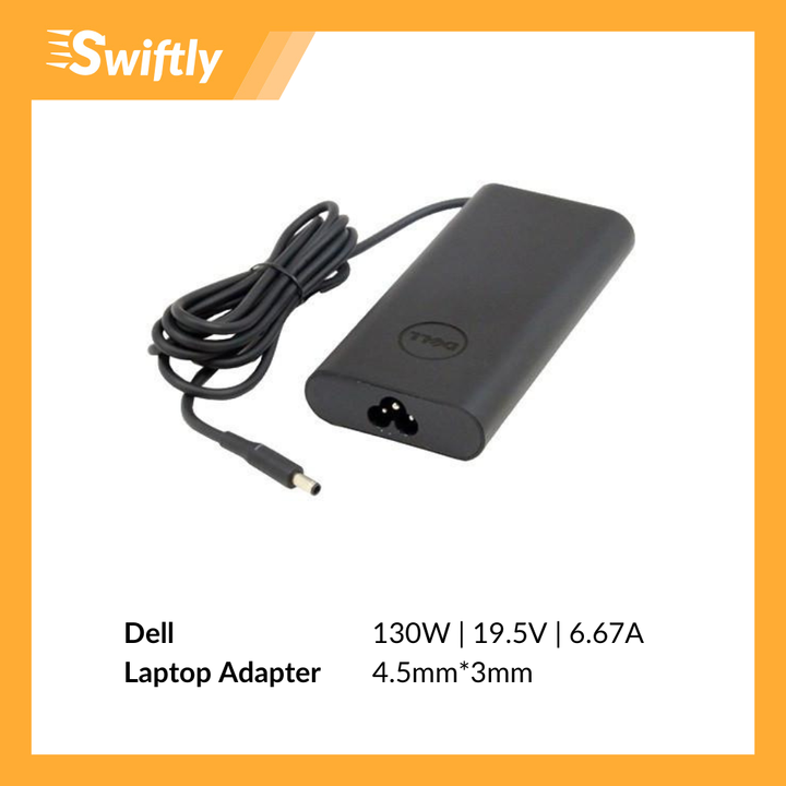 Dell 130W 19.5V 6.67A 4.5mm_3.0mm Laptop Adapter