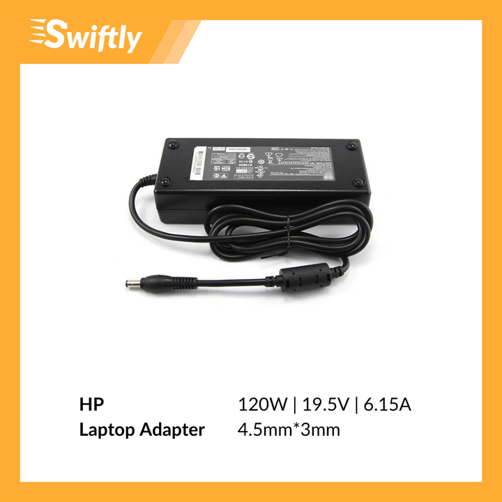HP 120W 19.5V 6.15A 4.5mm_3.0mm Laptop Adapter