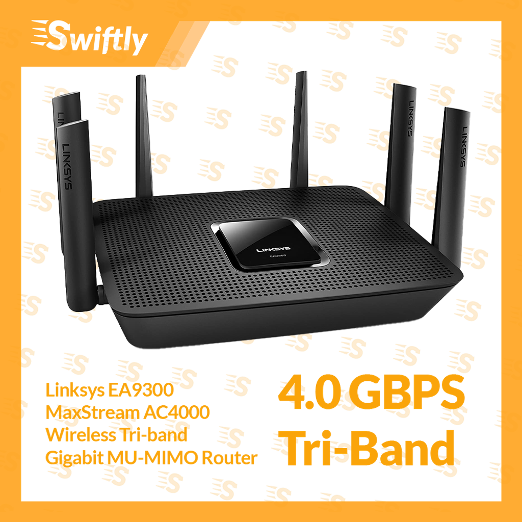 MiscLinksys-EA9300-MaxStream-AC4000-Wireless-Tri-band-Gigabit-MU-MIMO-Router