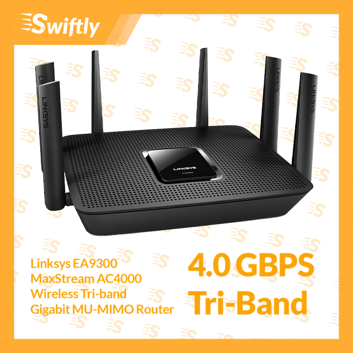 MiscLinksys-EA9300-MaxStream-AC4000-Wireless-Tri-band-Gigabit-MU-MIMO-Router