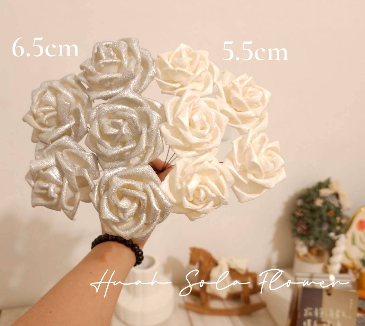 珠光 黑色 玫瑰 噴染 索拉花 乾燥花 批發 婚禮 花束 DIY 材料