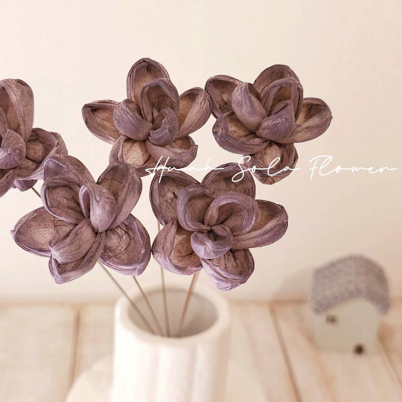 紫色 茉莉花 水染 索拉花 乾燥花 批發 婚禮 花束 DIY 材料