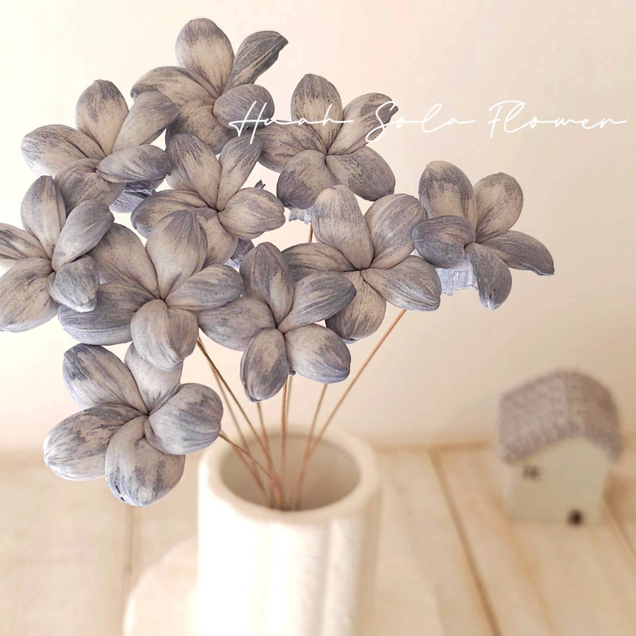 椛家水染 氣質可愛 星星小茉莉 3.5CM 迷霧星藍 索拉花 DIY 材料 批發 花藝