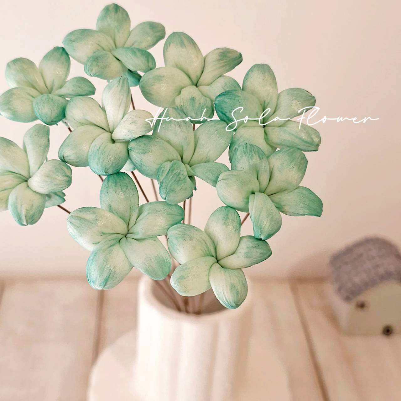 椛家水染 氣質可愛 星星小茉莉 3.5CM〔 森野朝露 〕索拉花 手工花禮