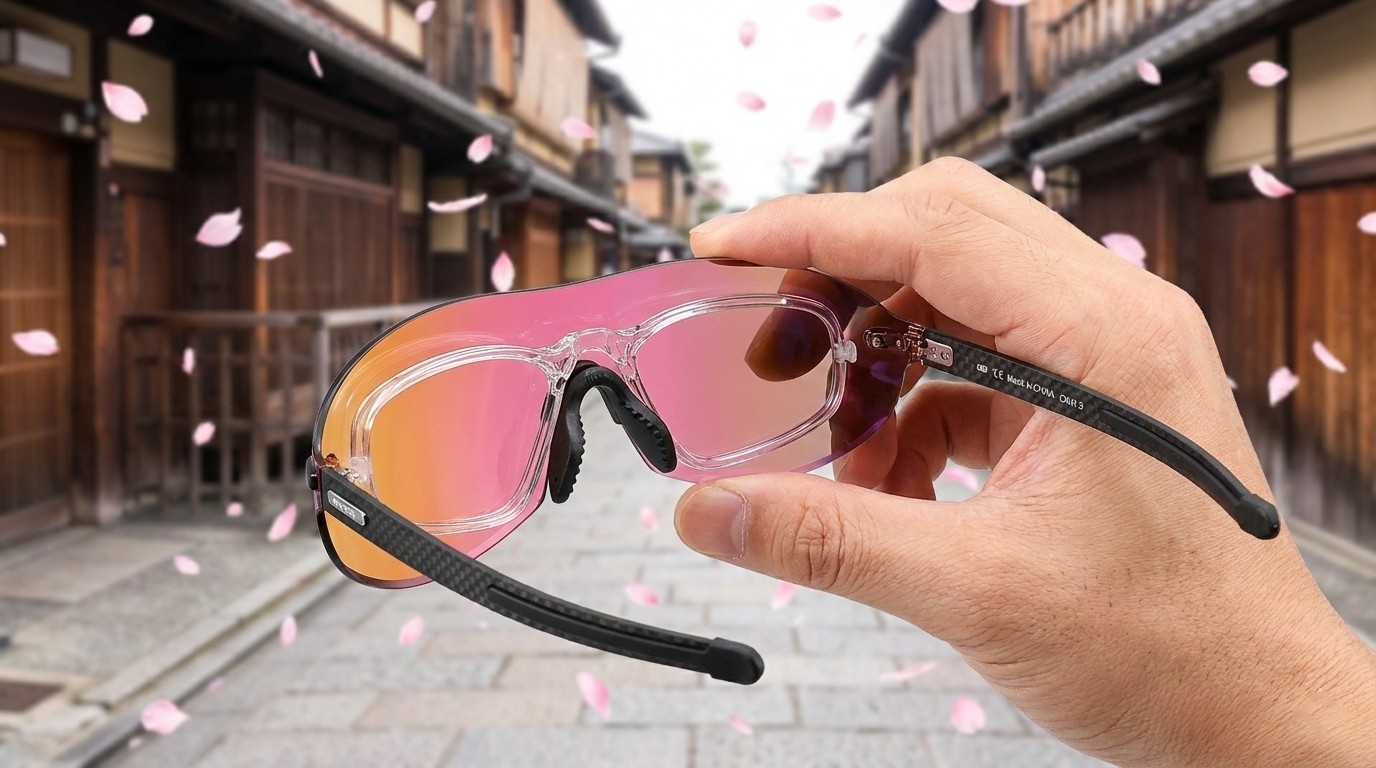 展示 Altalist 風鏡與內掛框的精緻結構，背景為明亮的日本工作室風格