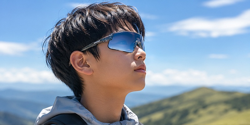 青少年運動太陽眼鏡：HAYATE R2S 在戶外森林中展現的光感與色彩