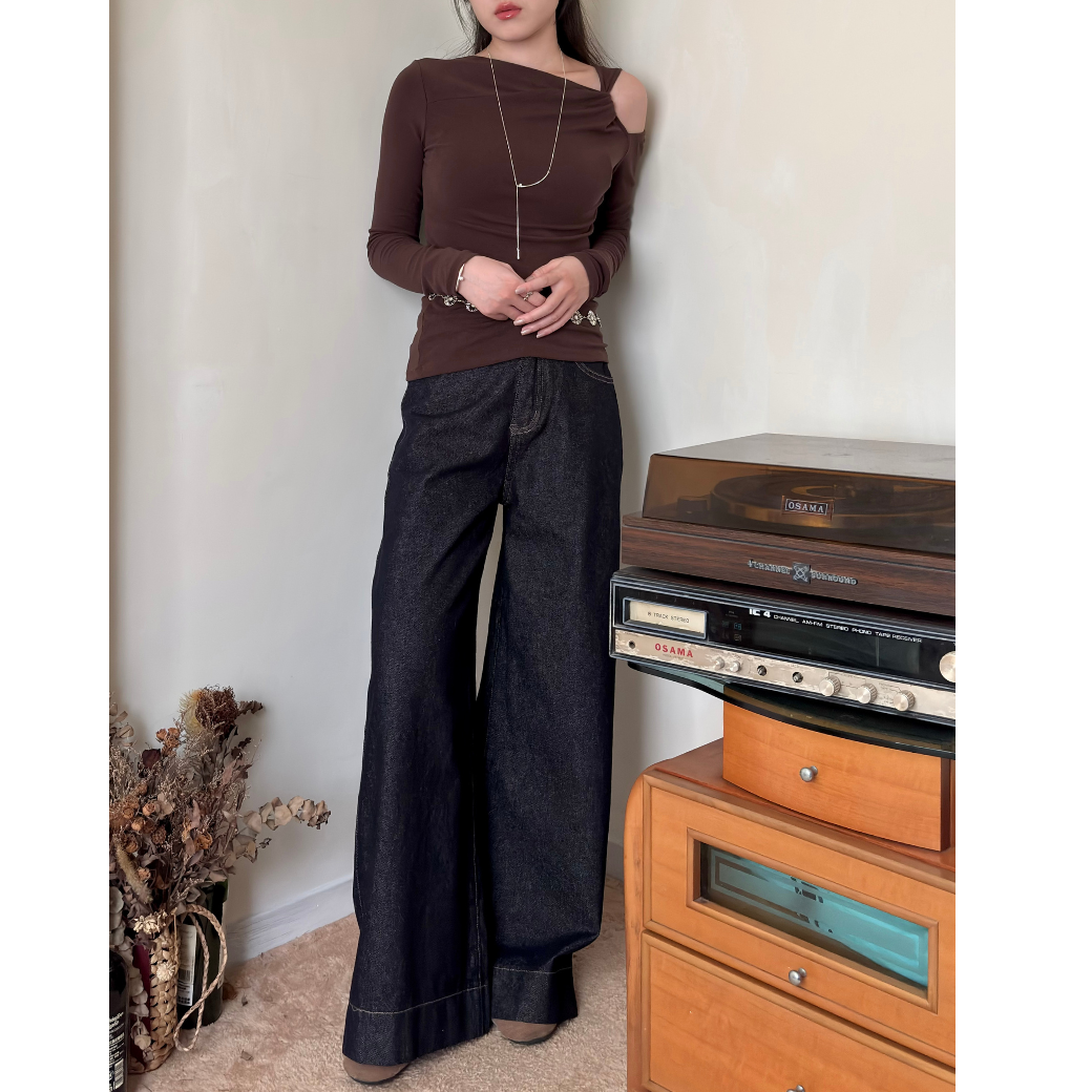 斜肩扭結上衣_6