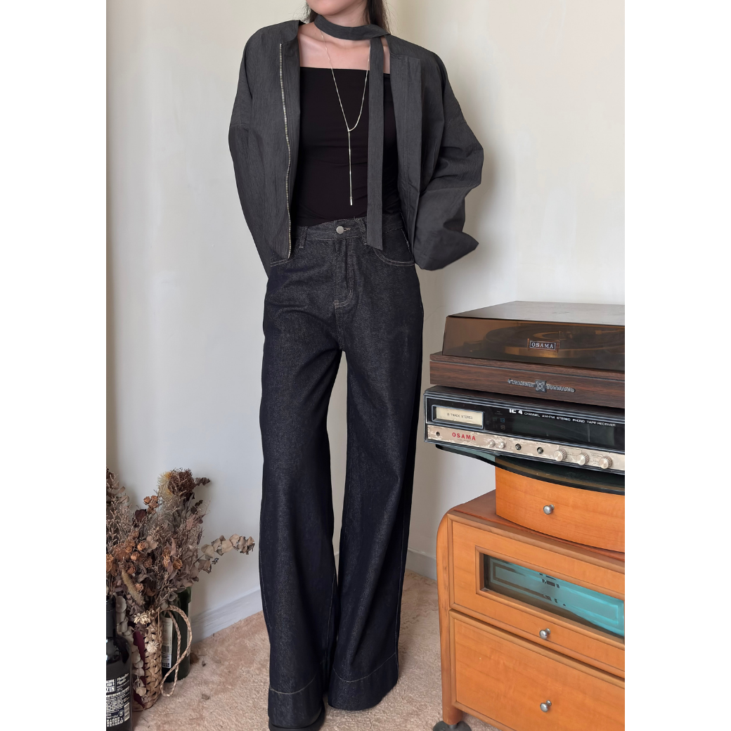 寬版A字牛仔褲_10