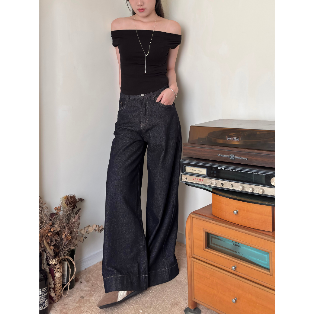 寬版A字牛仔褲_11