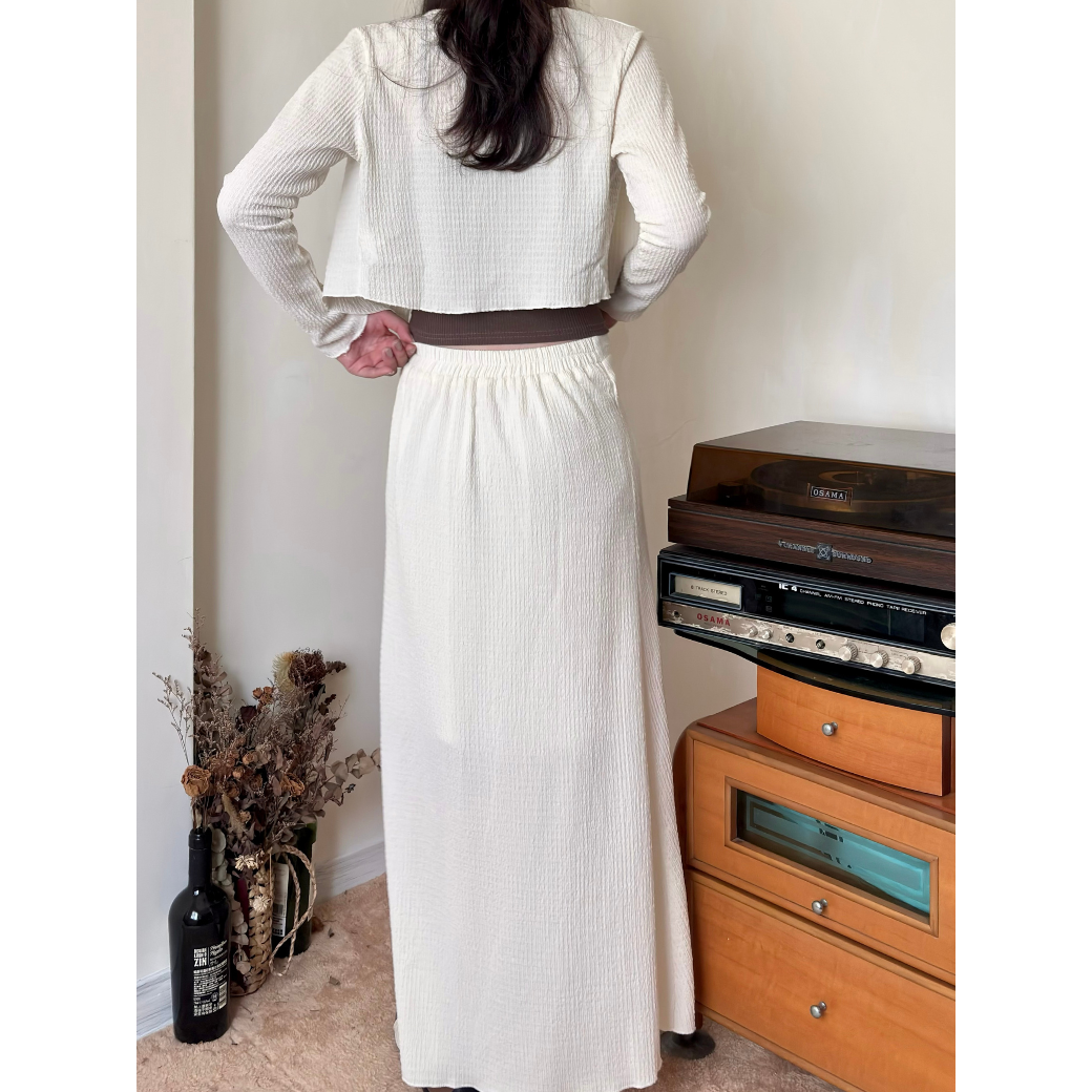 鄰家女孩長裙套裝_6