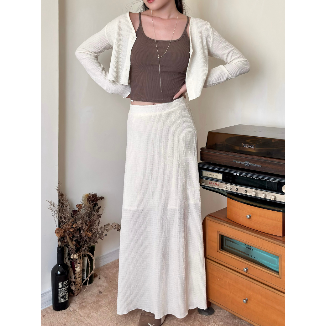 鄰家女孩長裙套裝_9