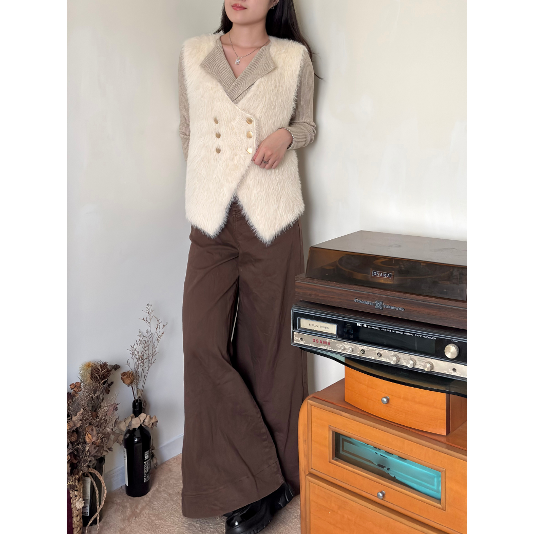 暖暖水貂毛背心6