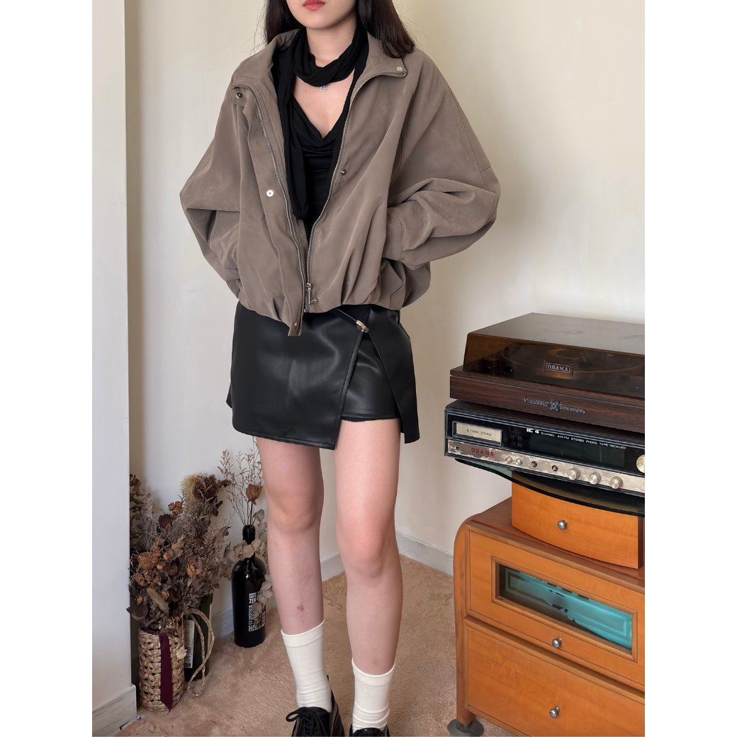 復古麂皮外套5