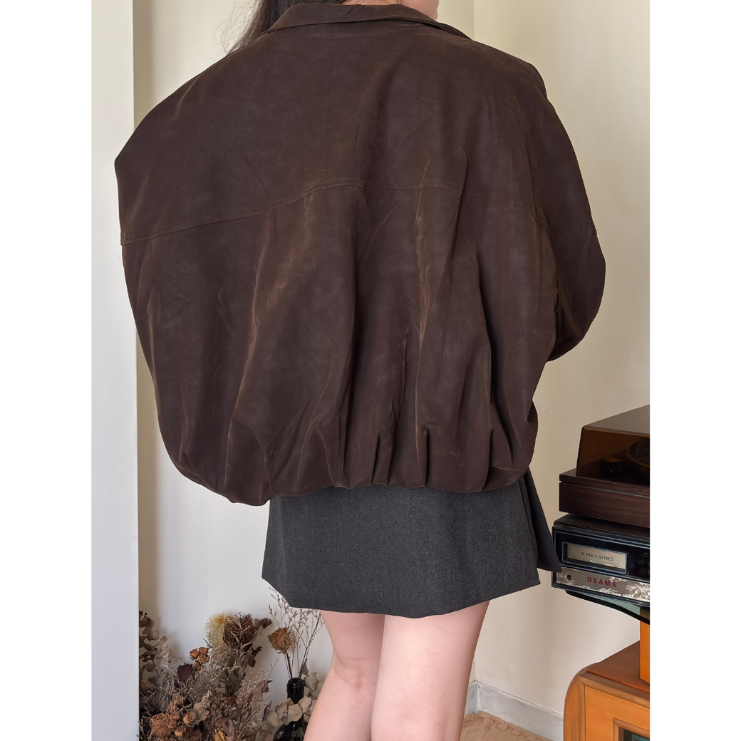復古麂皮外套19