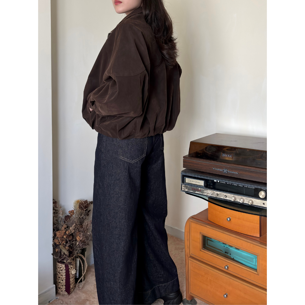 復古麂皮外套17