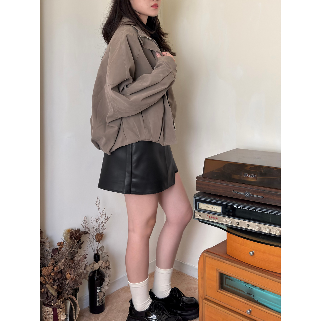 復古麂皮外套11