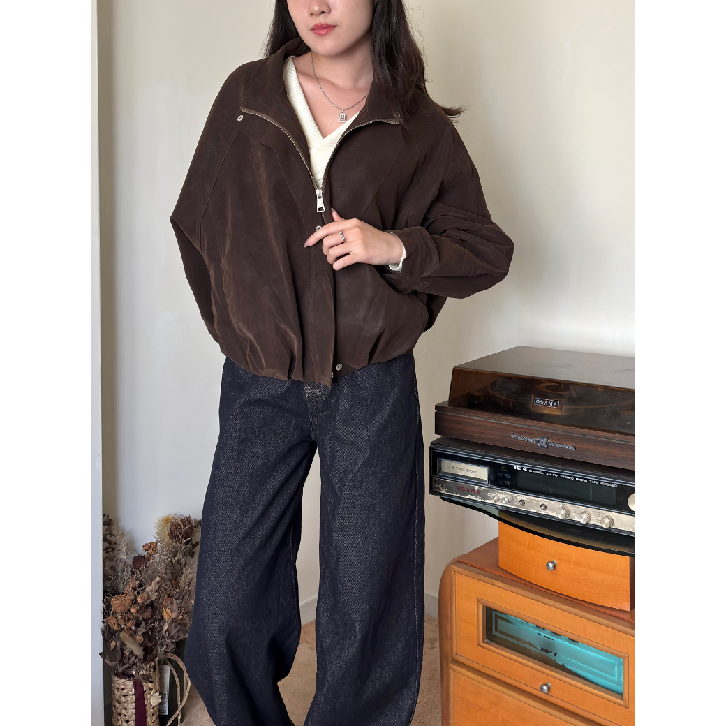 復古麂皮外套14