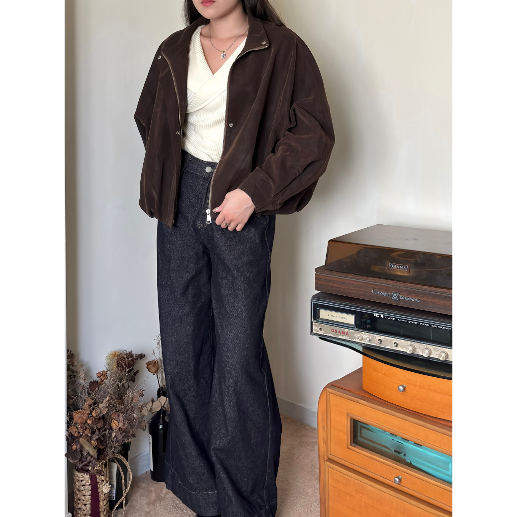 復古麂皮外套15