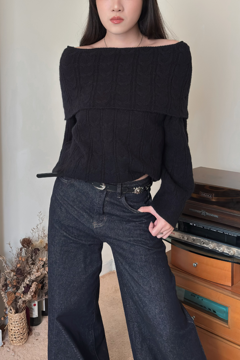 大翻領針織毛衣_黑__7_800x1200