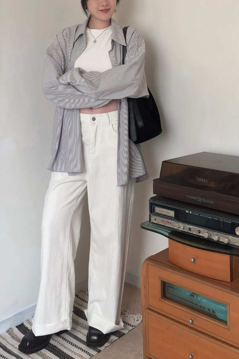 男友感直紋襯衫_黑_5_800x1200