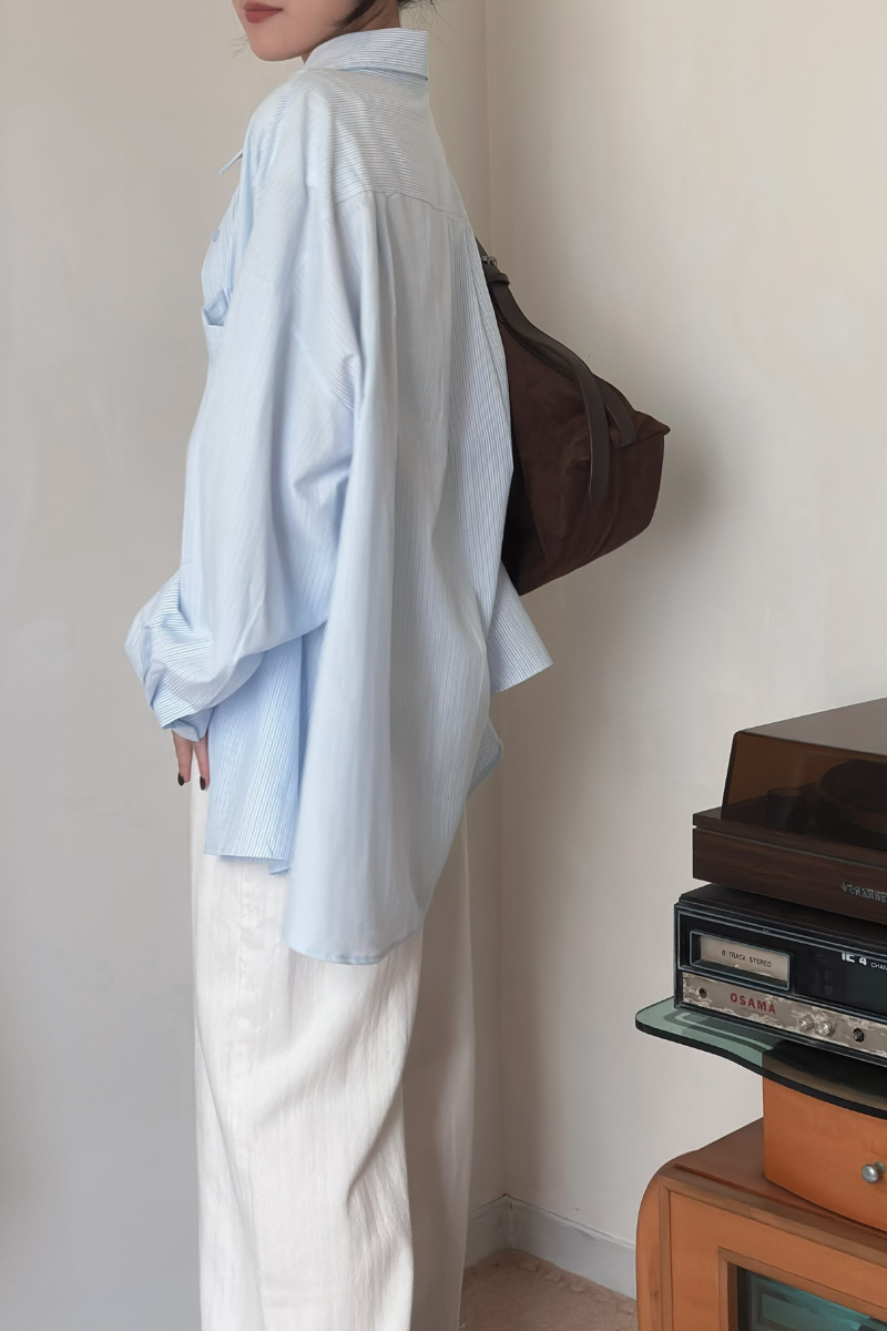 男友感直紋襯衫_藍_3_800x1200