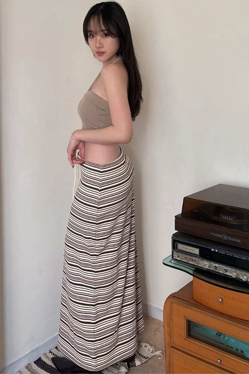 知性美橫條長裙_咖_3_800x1200