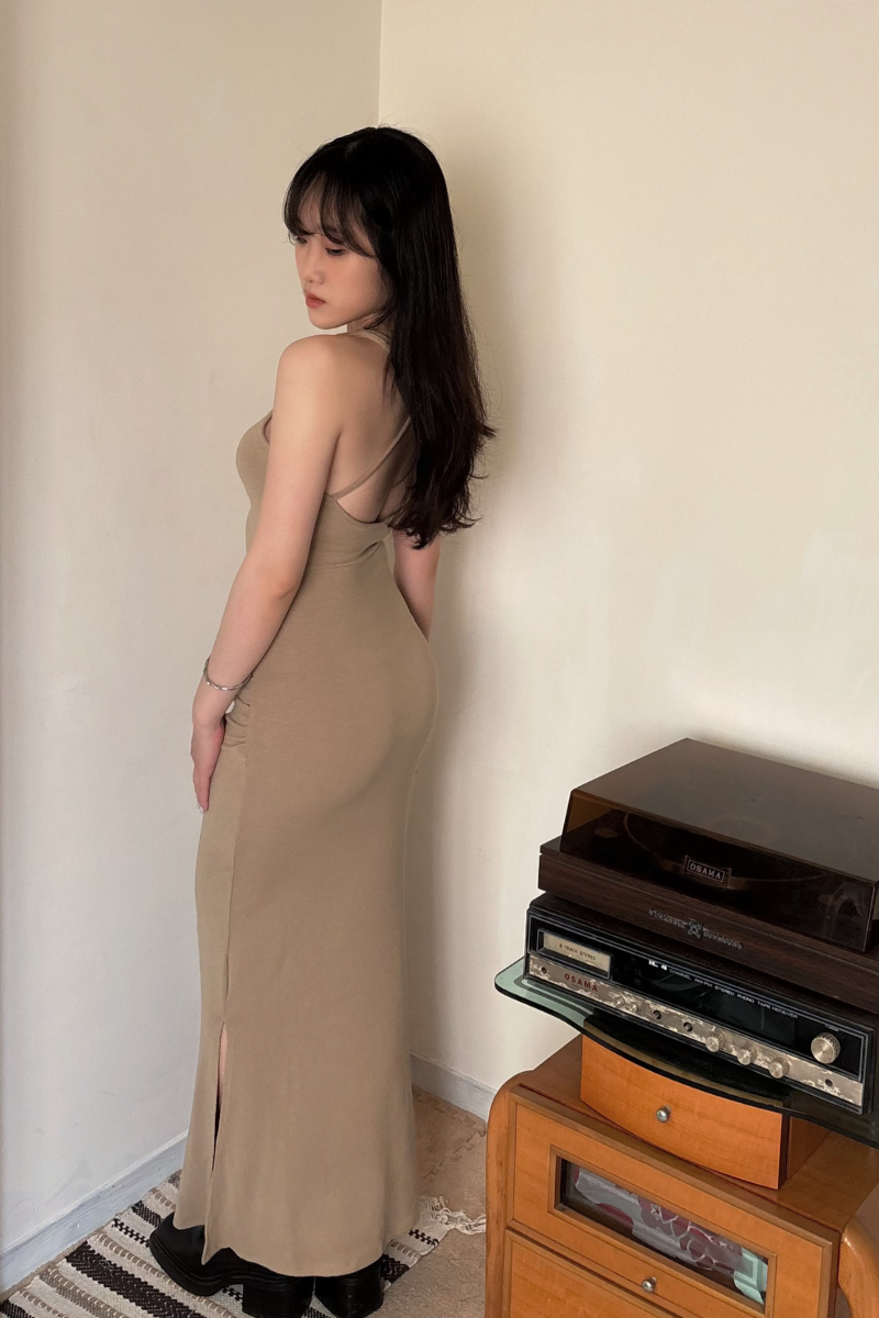 美背交叉長洋裝套裝_奶茶_14_800x1200