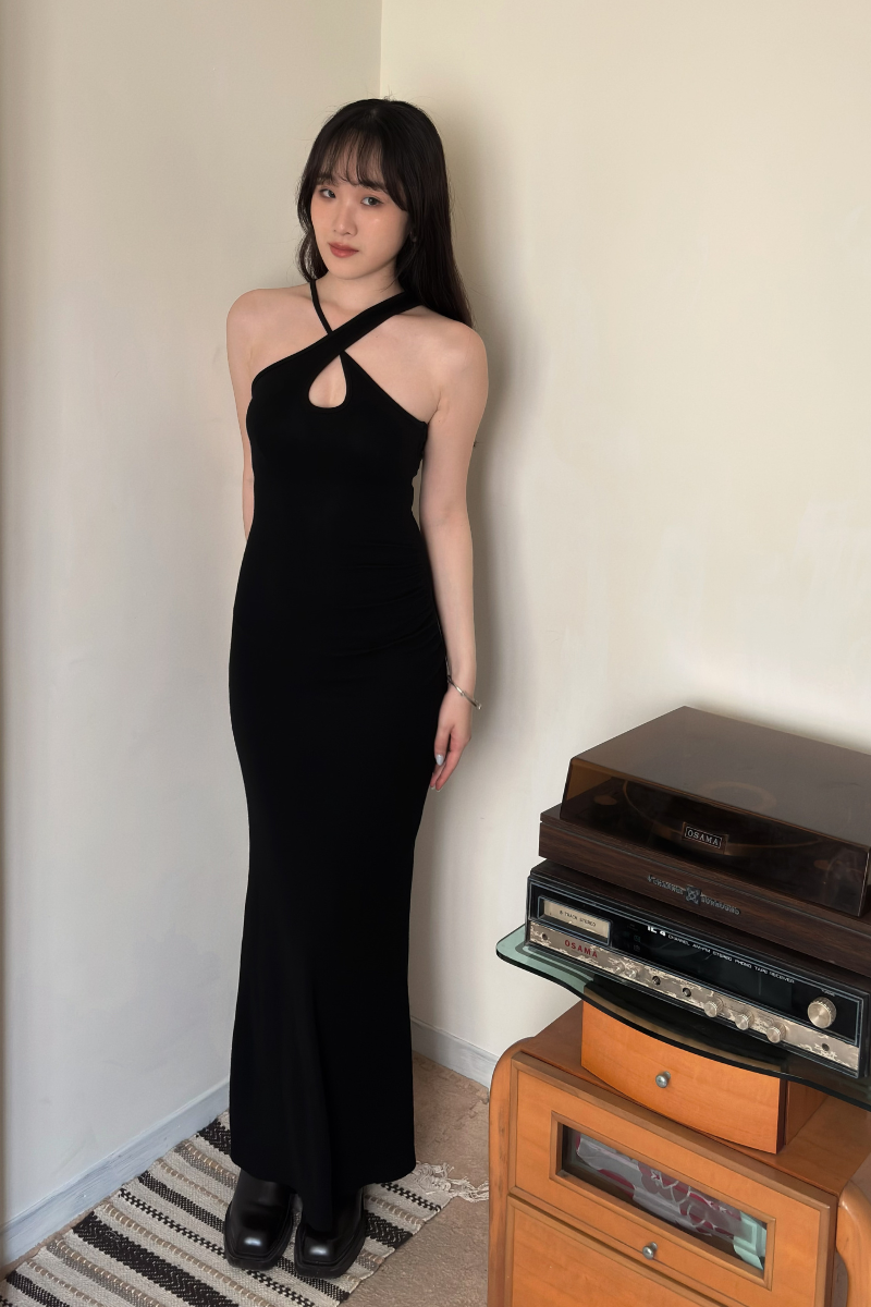 美背交叉長洋裝套裝_黑_11_800x1200