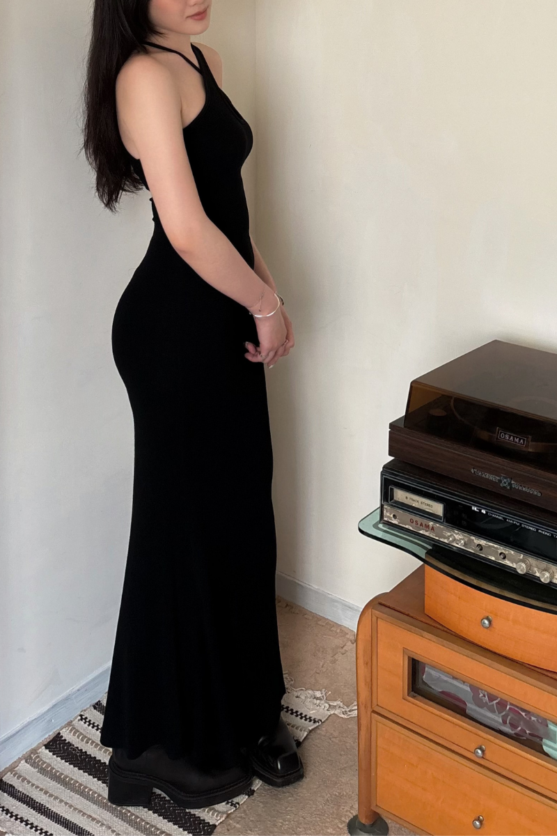 美背交叉長洋裝套裝_黑_12_800x1200