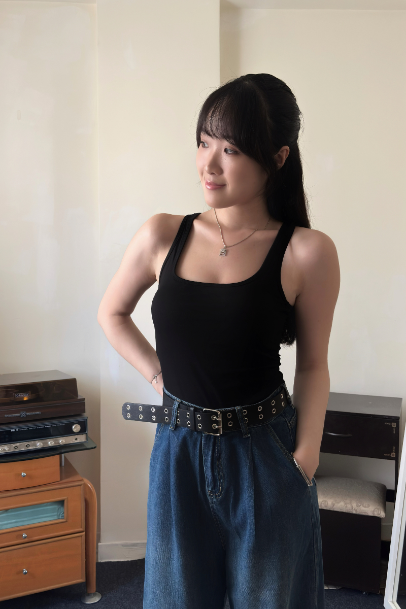萊賽爾工字Bra Top_黑_3_800x1200