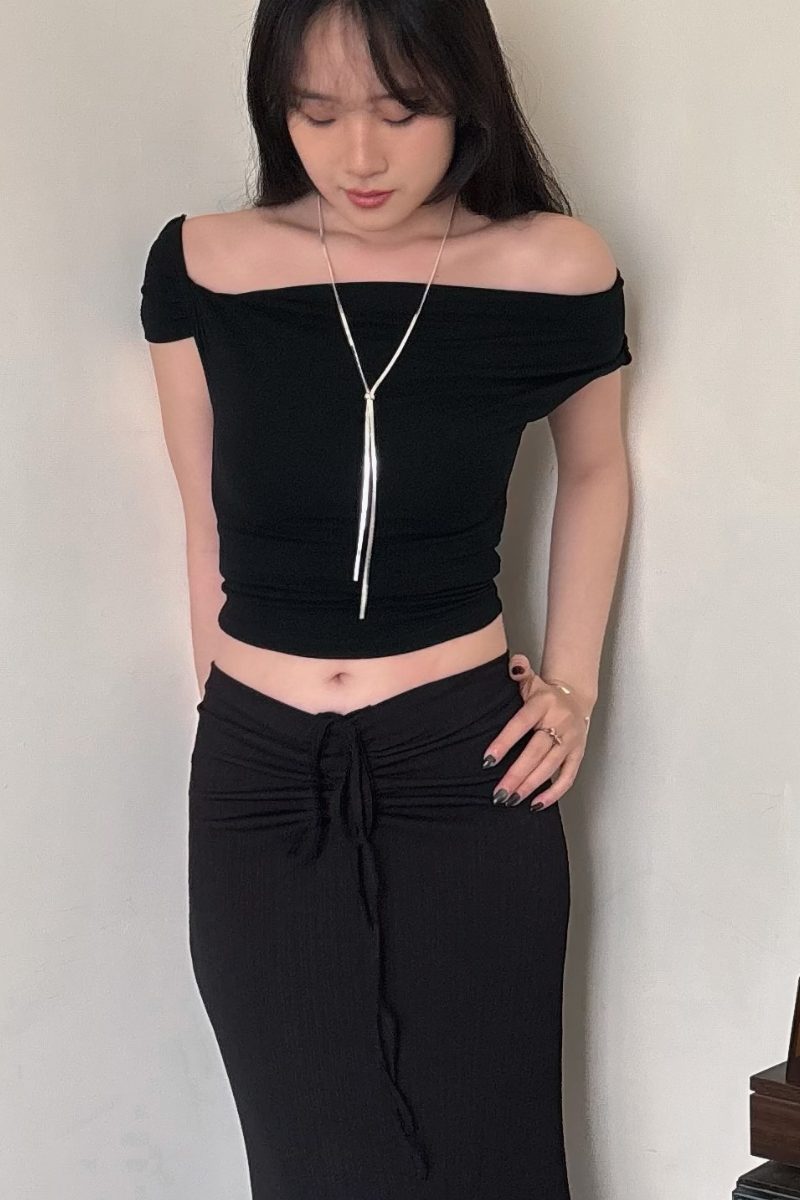 扭結褶皺感一字領Bra Top_5_800x1200