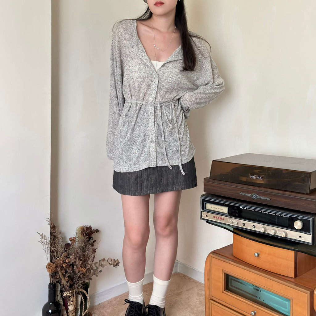百搭綁繩針織衣_1