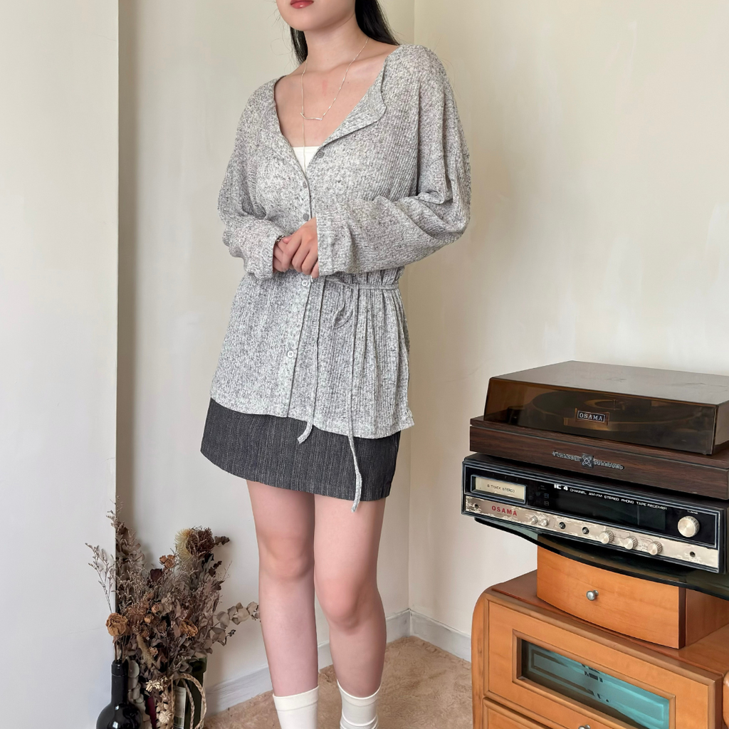 百搭綁繩針織衣_2