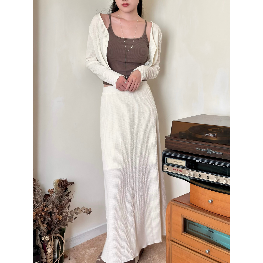 鄰家女孩長裙套裝_1