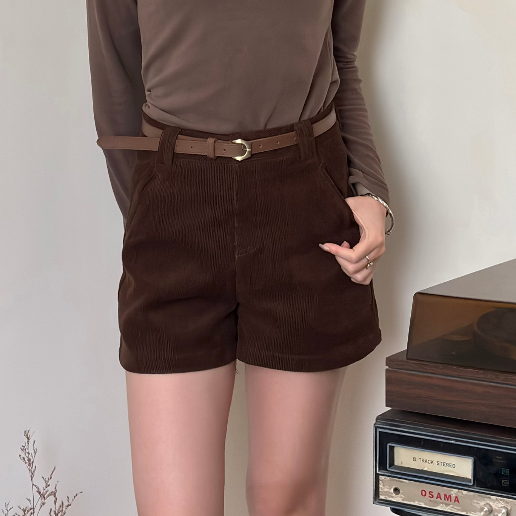 暖冬燈心絨短褲2