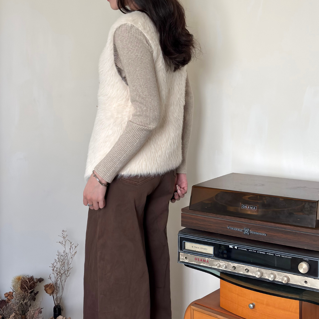 暖暖水貂毛背心3