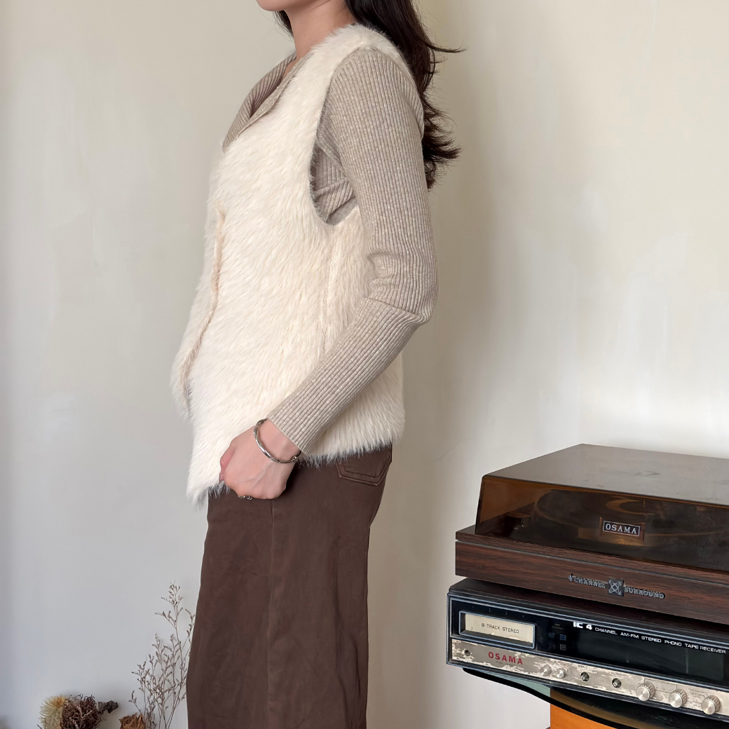 暖暖水貂毛背心4