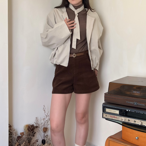 圓領飄帶外套 1