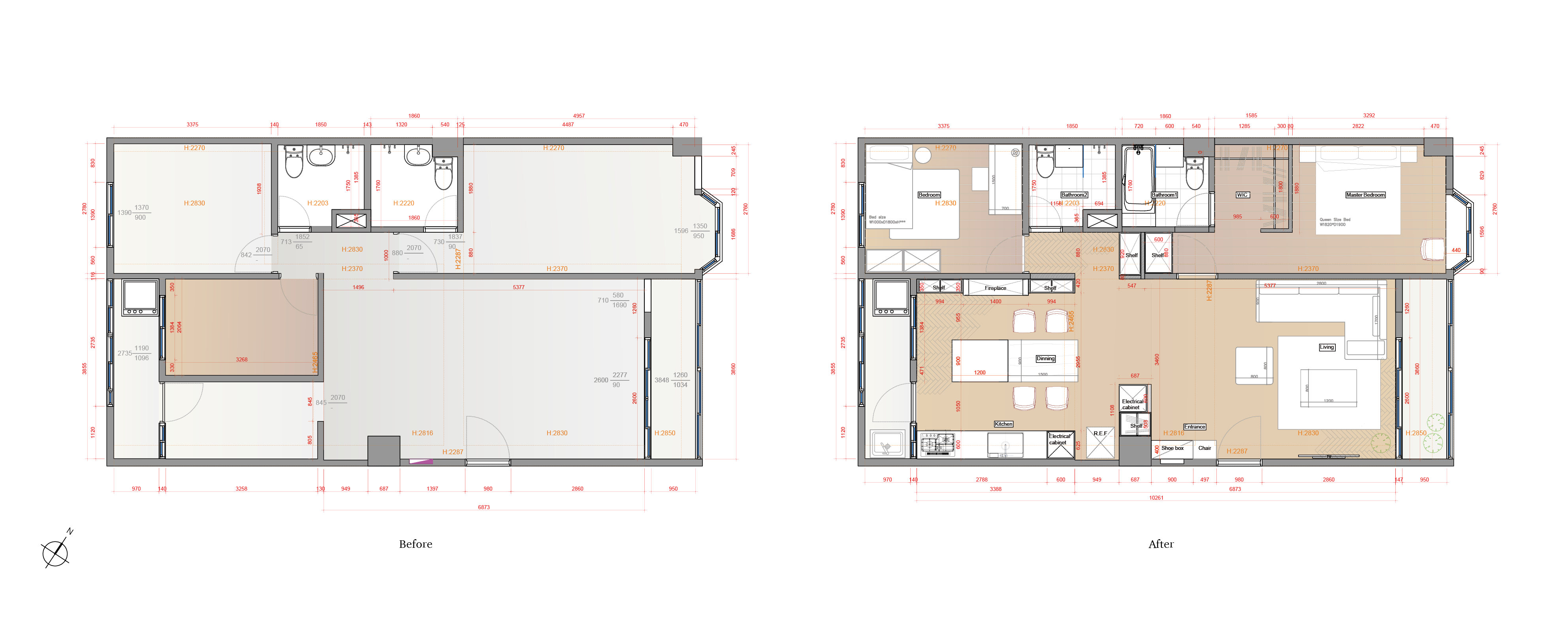 竹北 林 Before After