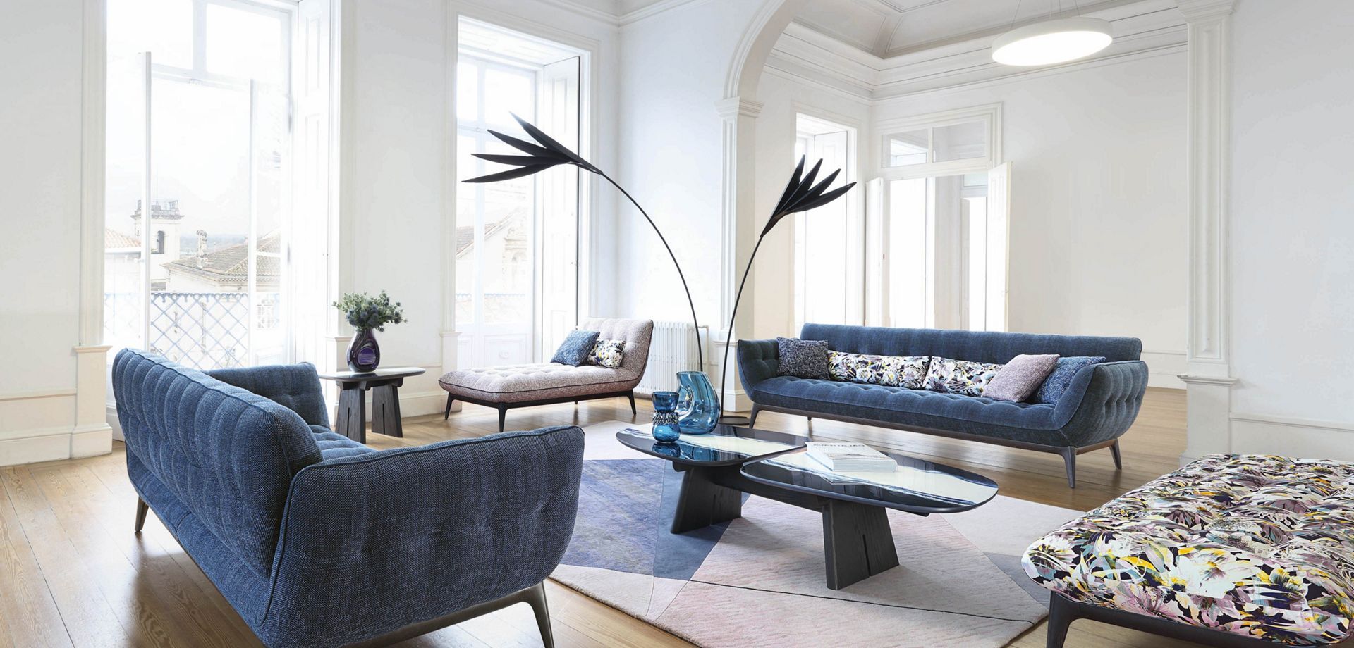 roche-bobois FLOU ebony floor lamp
