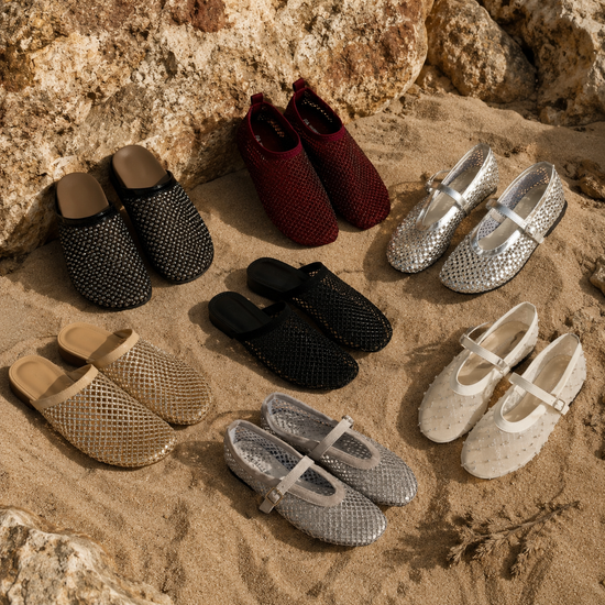 MESH BALLET FLATS | X.O.X.O.