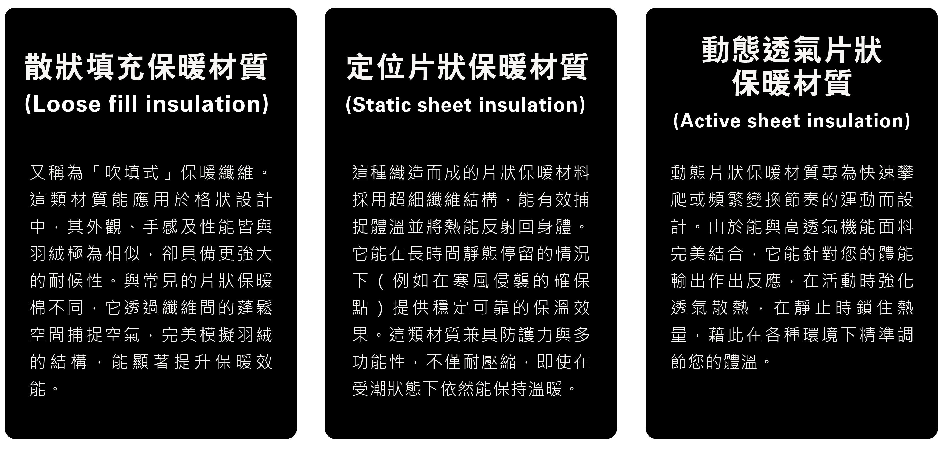保暖化纖材質的種類 