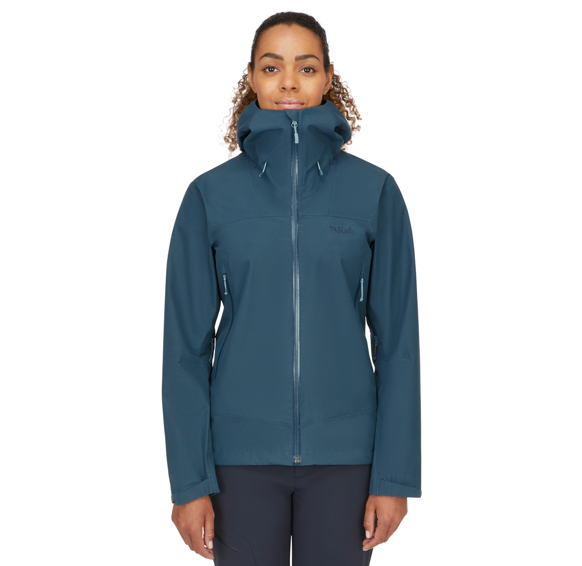 Womens_Namche_GTX_Jacket_OrionBlue_QWH_78_ORB_Model_Front_Crop