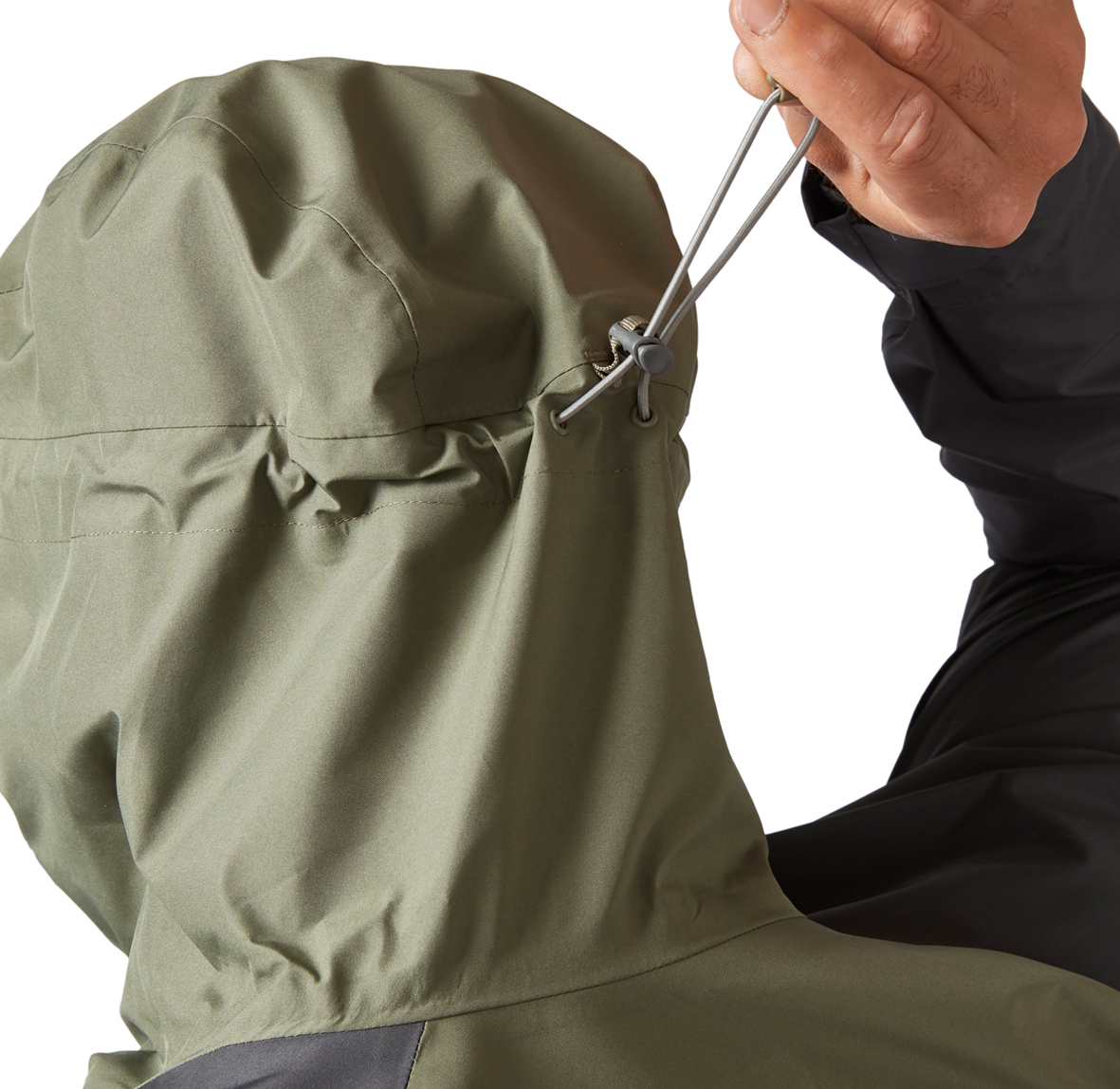Namche_Paclite_Jacket_Graphene_LightKhaki_QWH_59_GLK_Model_Detail_06