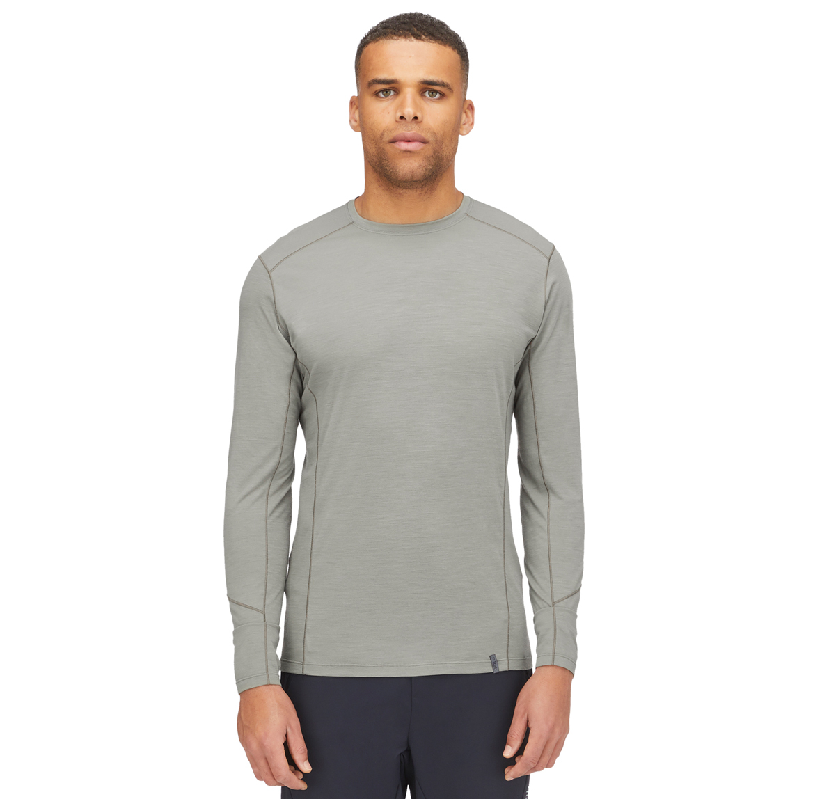 Syncrino_Base_LS_Tee_Stone_QBL_32_STN_Model_Front_Full_Crop