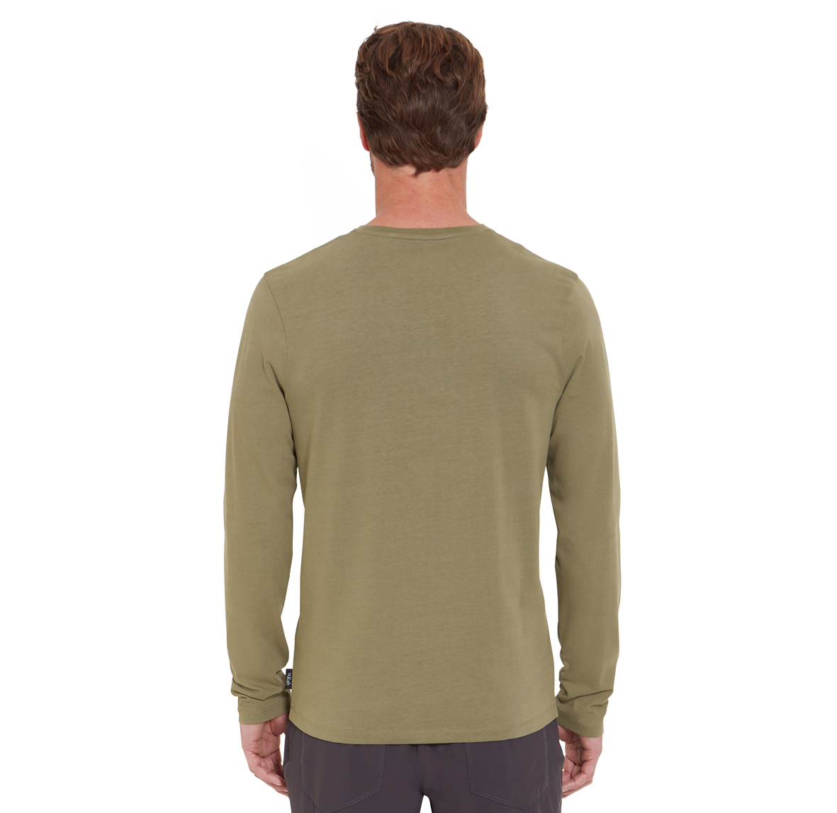 Basecamp_Logo_Badge_LS__Tee_LightKhaki_QCC_10_LKH_Model_Crop_Back